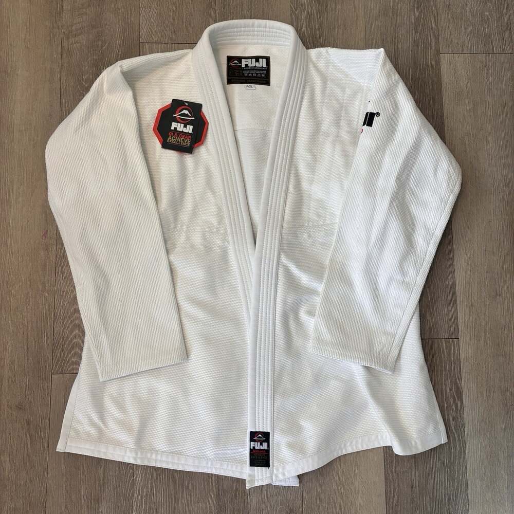 NEW FUJI Kimono Jiu Jitsu White Gi Double Weave - Size A2L - Jacket Only
